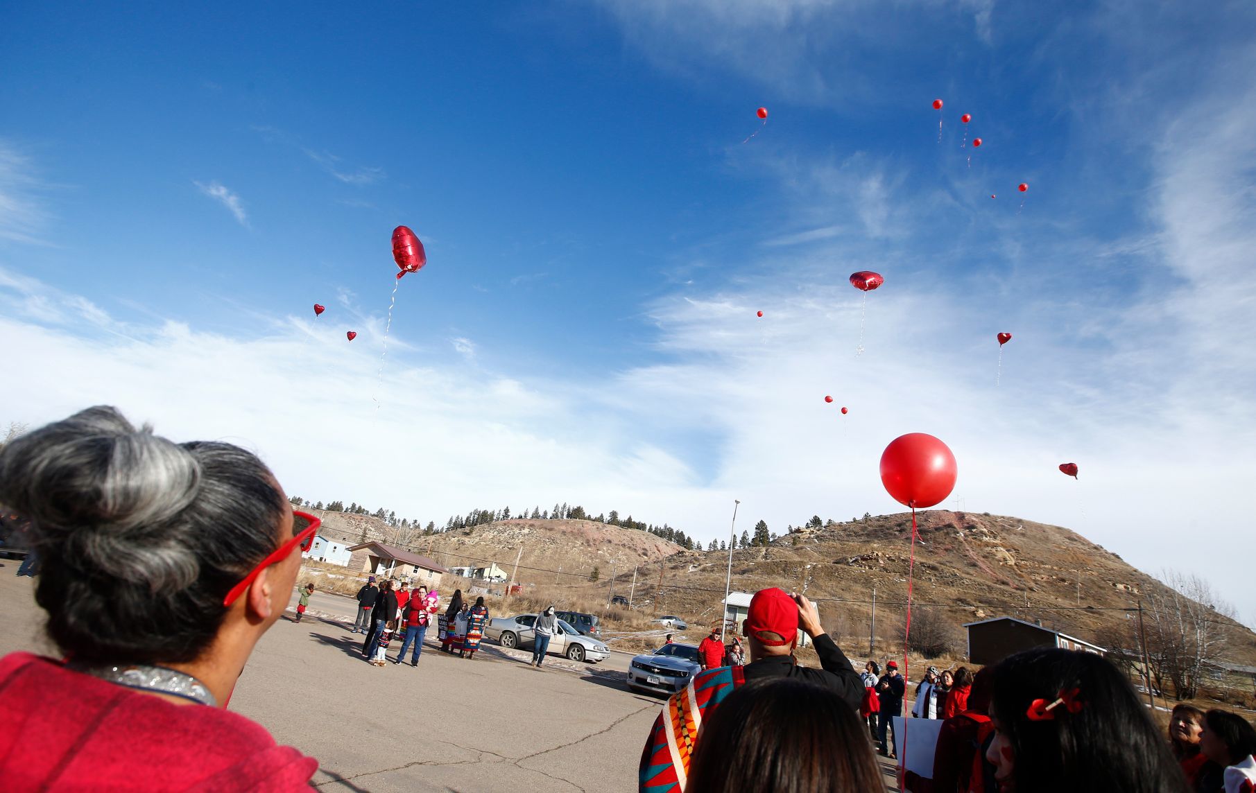 #HennyStrong march through Lame Deer